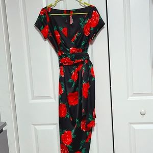 PINUP COUTURE Ava dress in Red Floral sz S